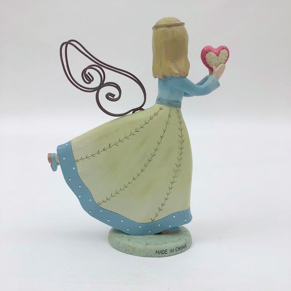EUC Blonde Angel Nurse Holding a Heart Figurine - Picture 4 of 8